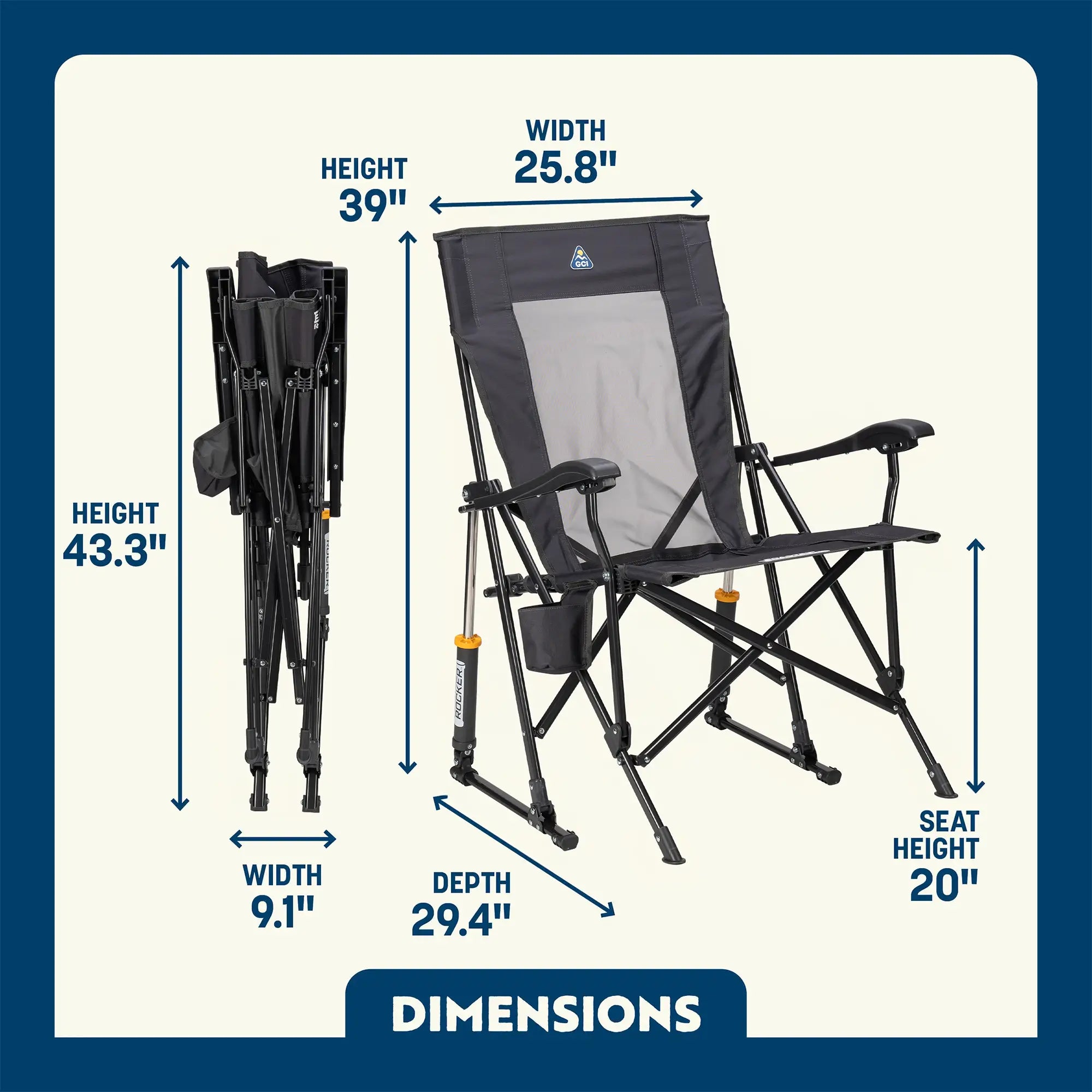 RoadTrip Rocker | Featured Outdoor Choice | Outlandridge CA4A Zc
