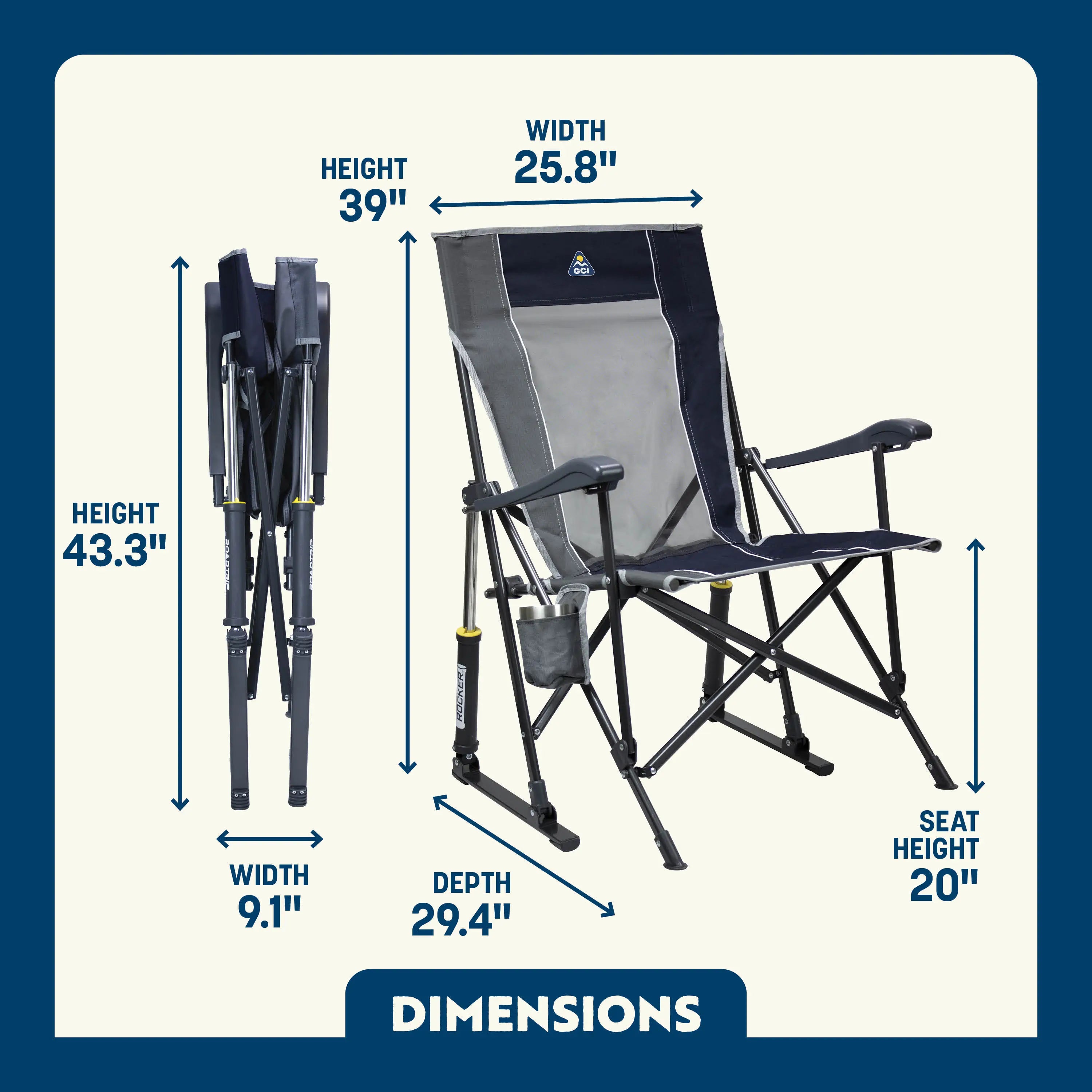 RoadTrip Rocker | Featured Outdoor Choice | Outlandridge CA4A Zc