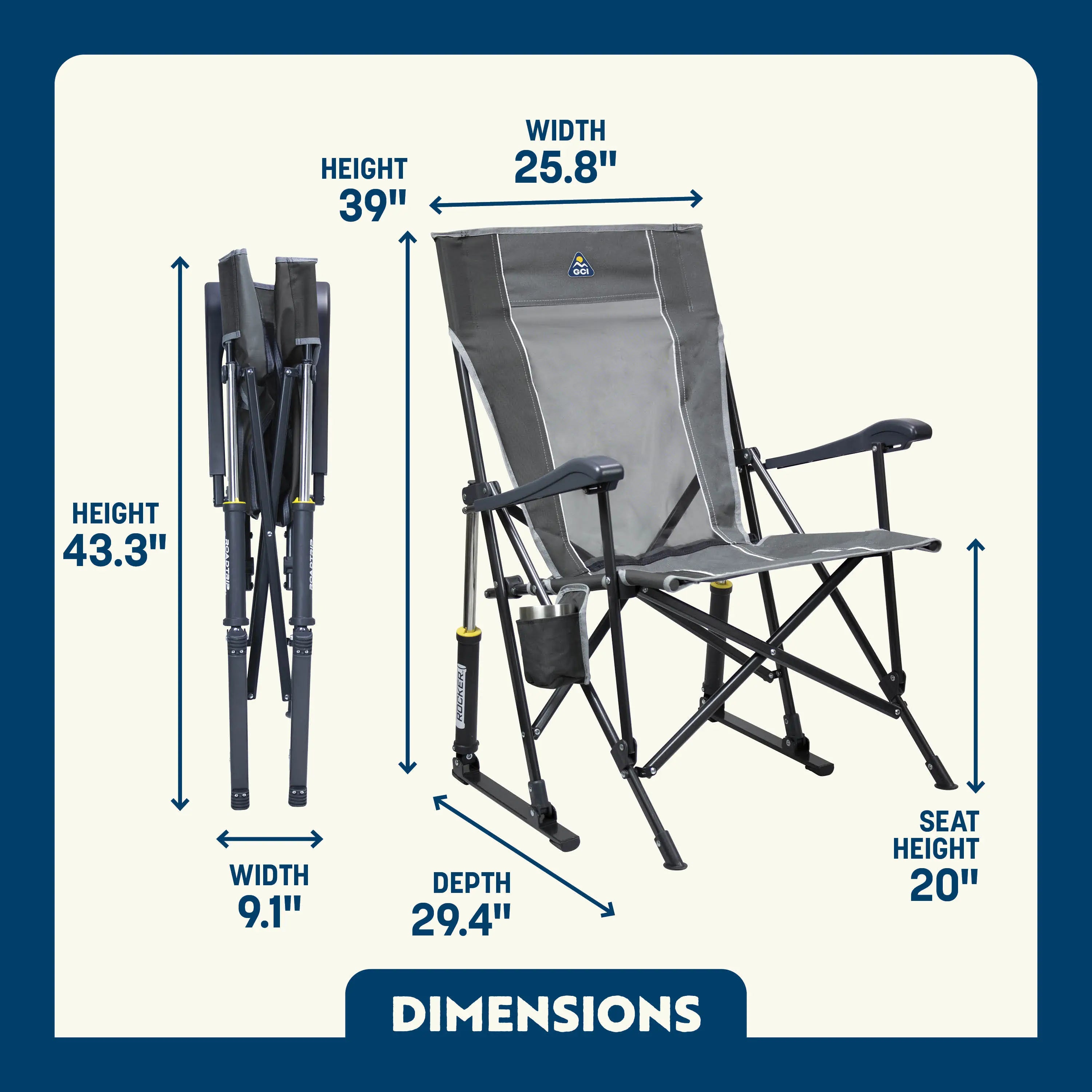 RoadTrip Rocker | Featured Outdoor Choice | Outlandridge CA4A Zc