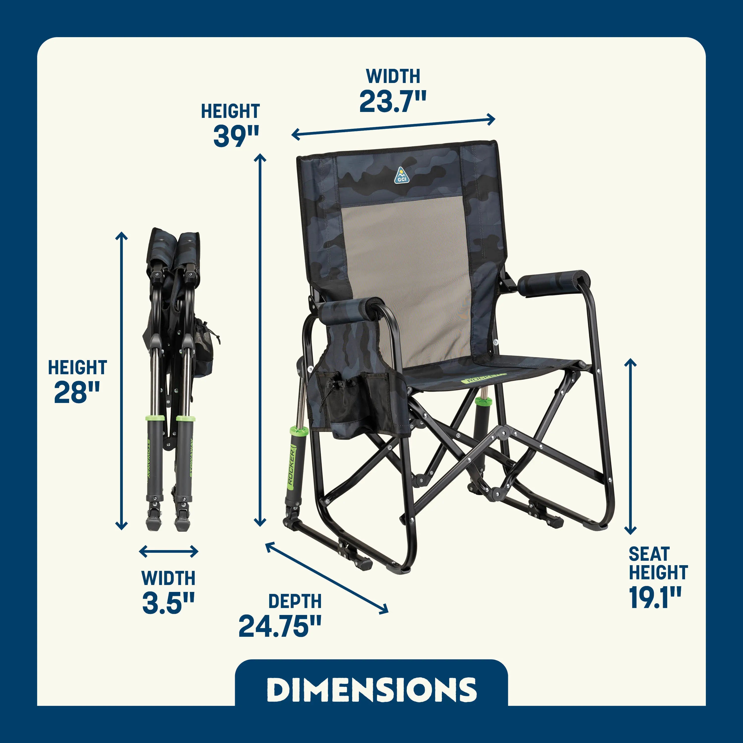 Stowaway Rocker | Featured Outdoor Choice | Outlandridge A0B1 fL