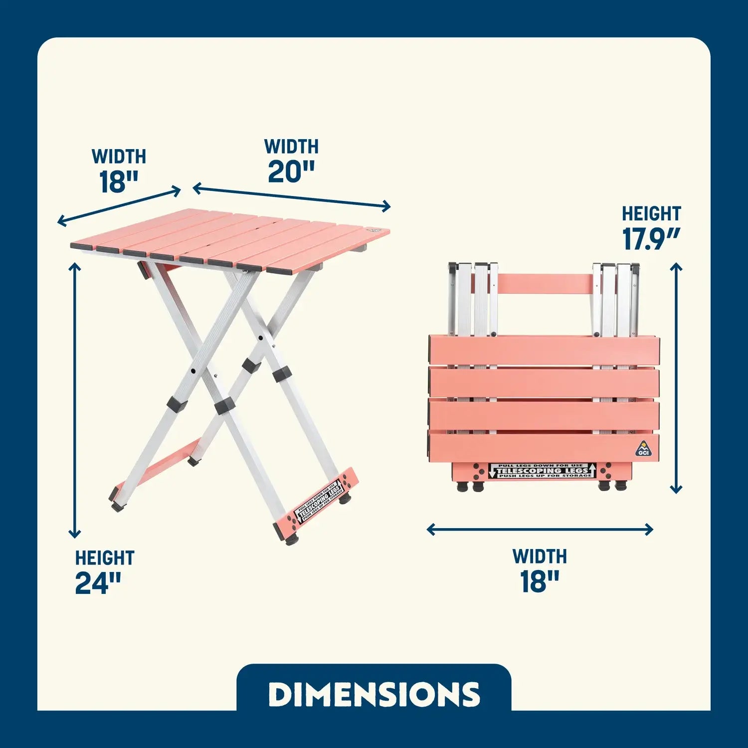 Compact Camp Table 20 | Featured Outdoor Choice | Outlandridge 81FC 7O