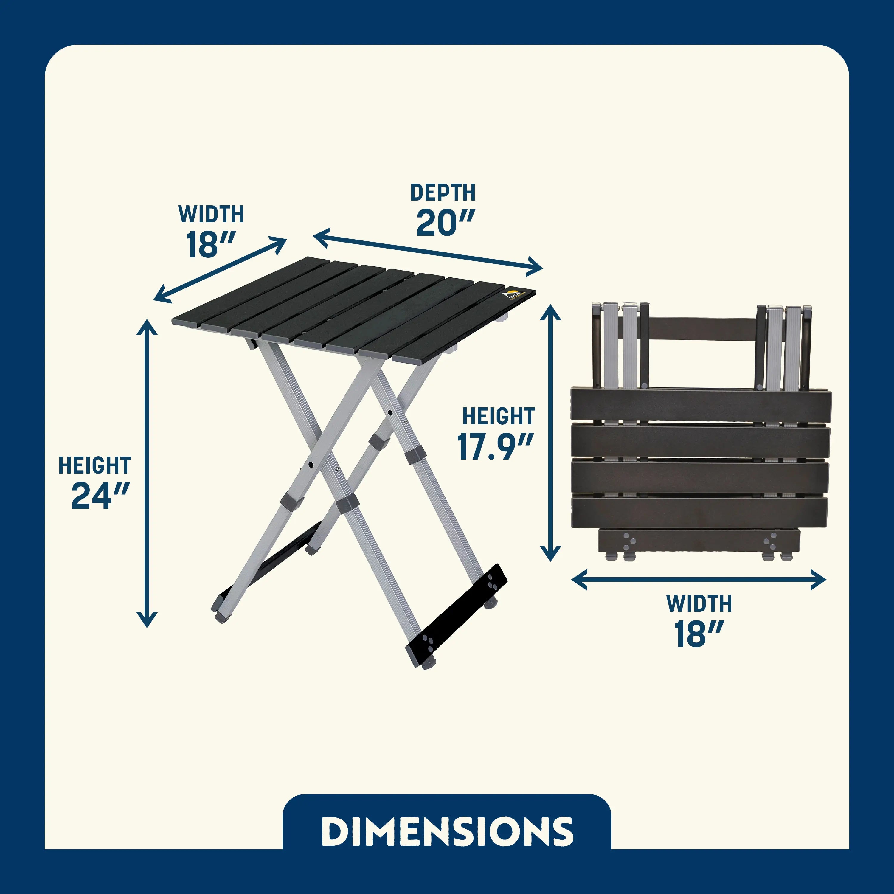 Compact Camp Table 20 | Featured Outdoor Choice | Outlandridge 81FC 7O