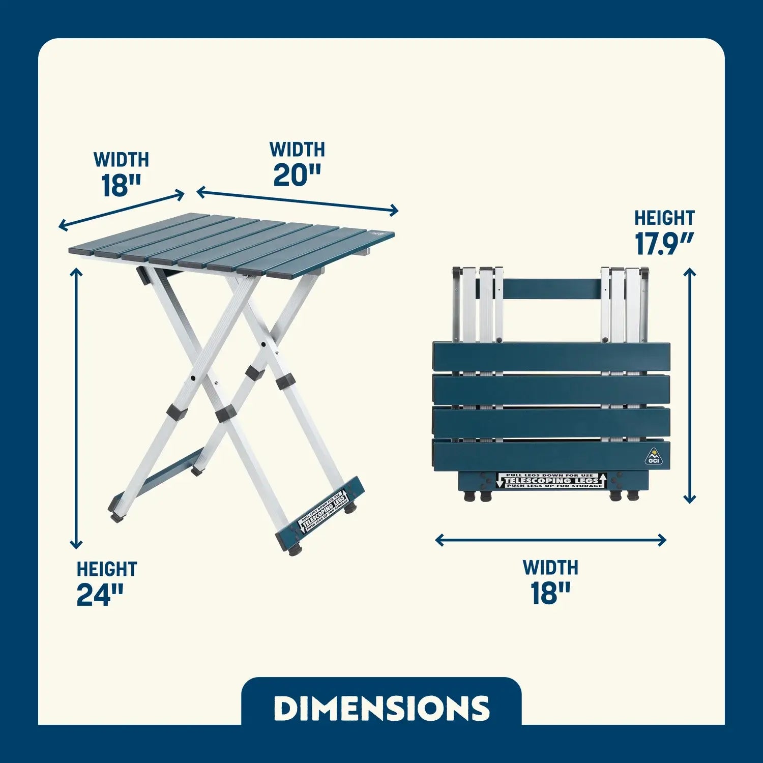 Compact Camp Table 20 | Featured Outdoor Choice | Outlandridge 81FC 7O