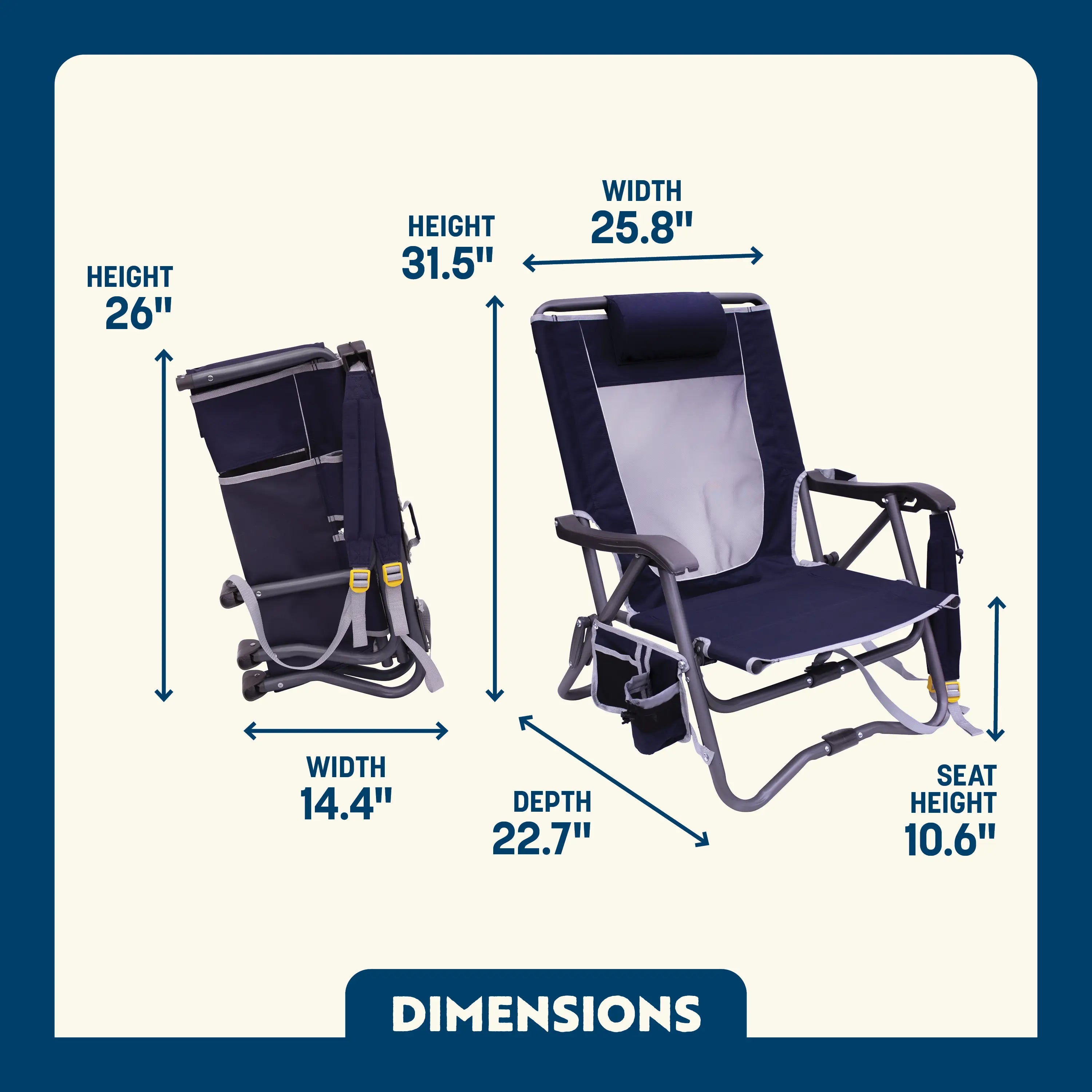 Bi-Fold Slim Event Chair | Camp-Ready Selection | Outlandridge 72DB VL
