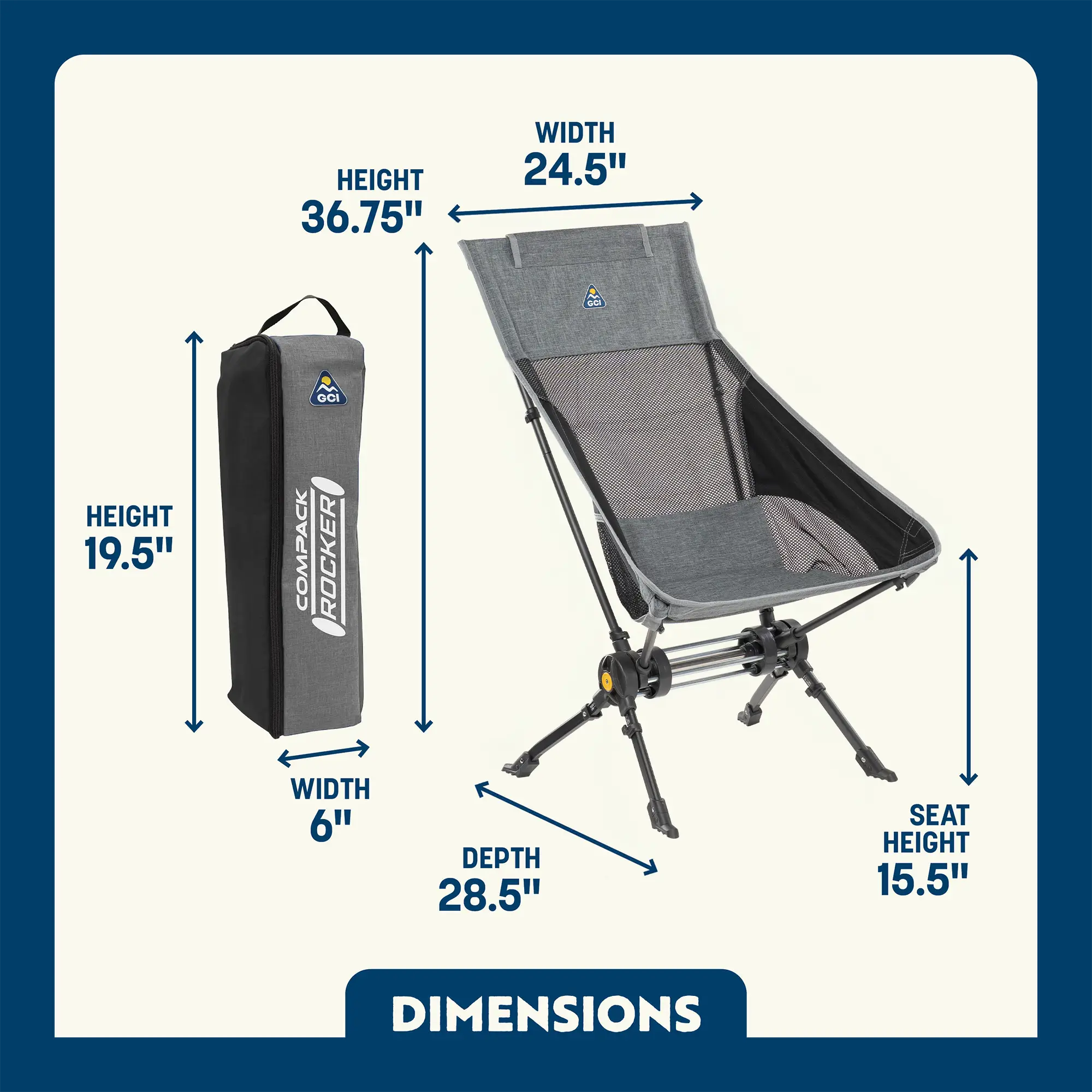 ComPack Rocker | Featured Outdoor Choice | Outlandridge 8D18 oR