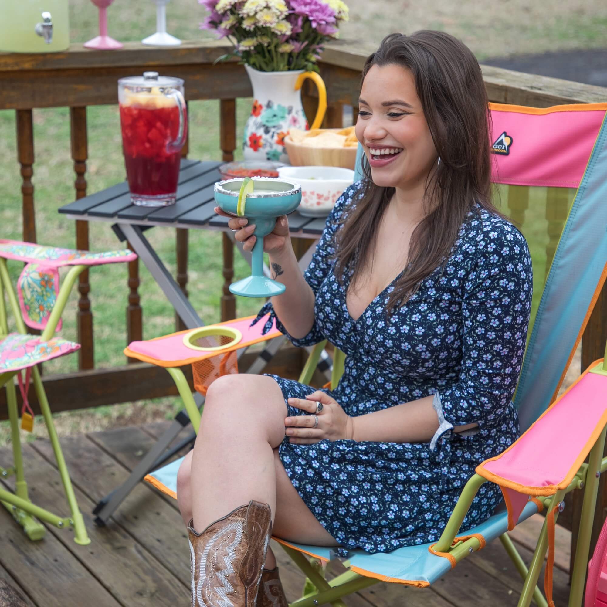 Comfort Pro Rocker - Floral | Outdoor Essential | Outlandridge B728 Fz