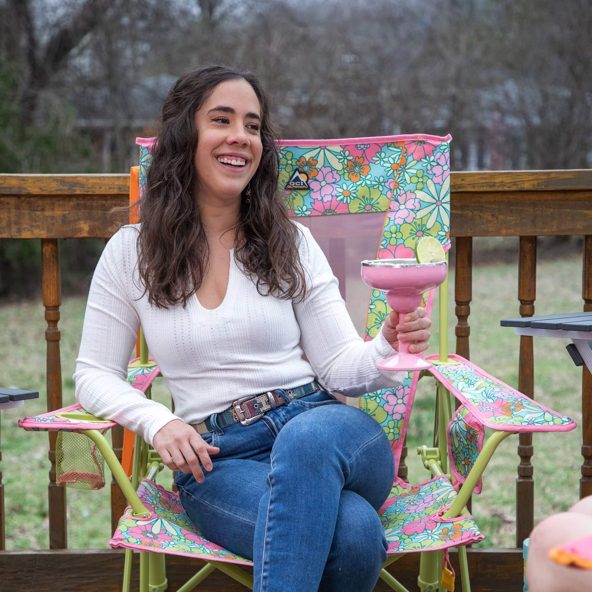 Comfort Pro Rocker - Floral | Outdoor Essential | Outlandridge B728 Fz