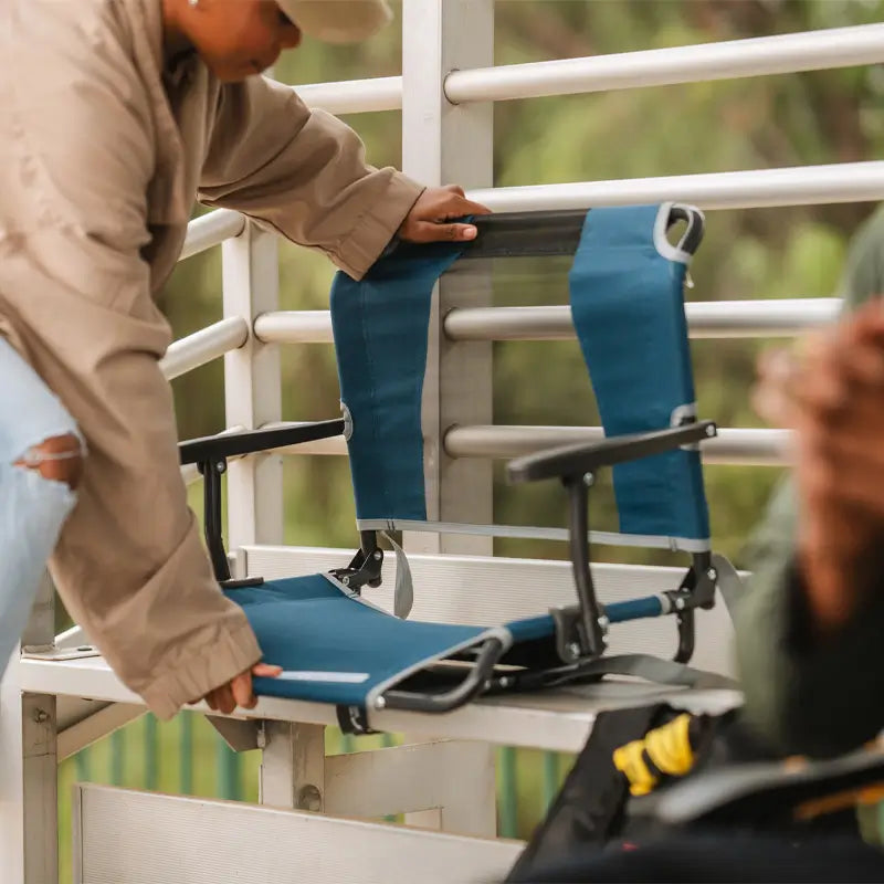 Big Comfort Stadium Chair with Armrests | Featured Outdoor Choice | Outlandridge 8967 Iq