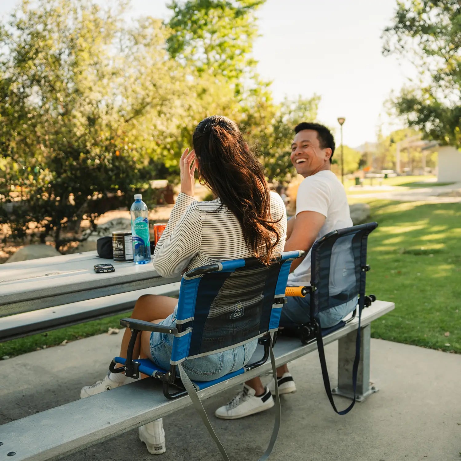 Big Comfort Stadium Chair with Armrests | Featured Outdoor Choice | Outlandridge 8967 Iq