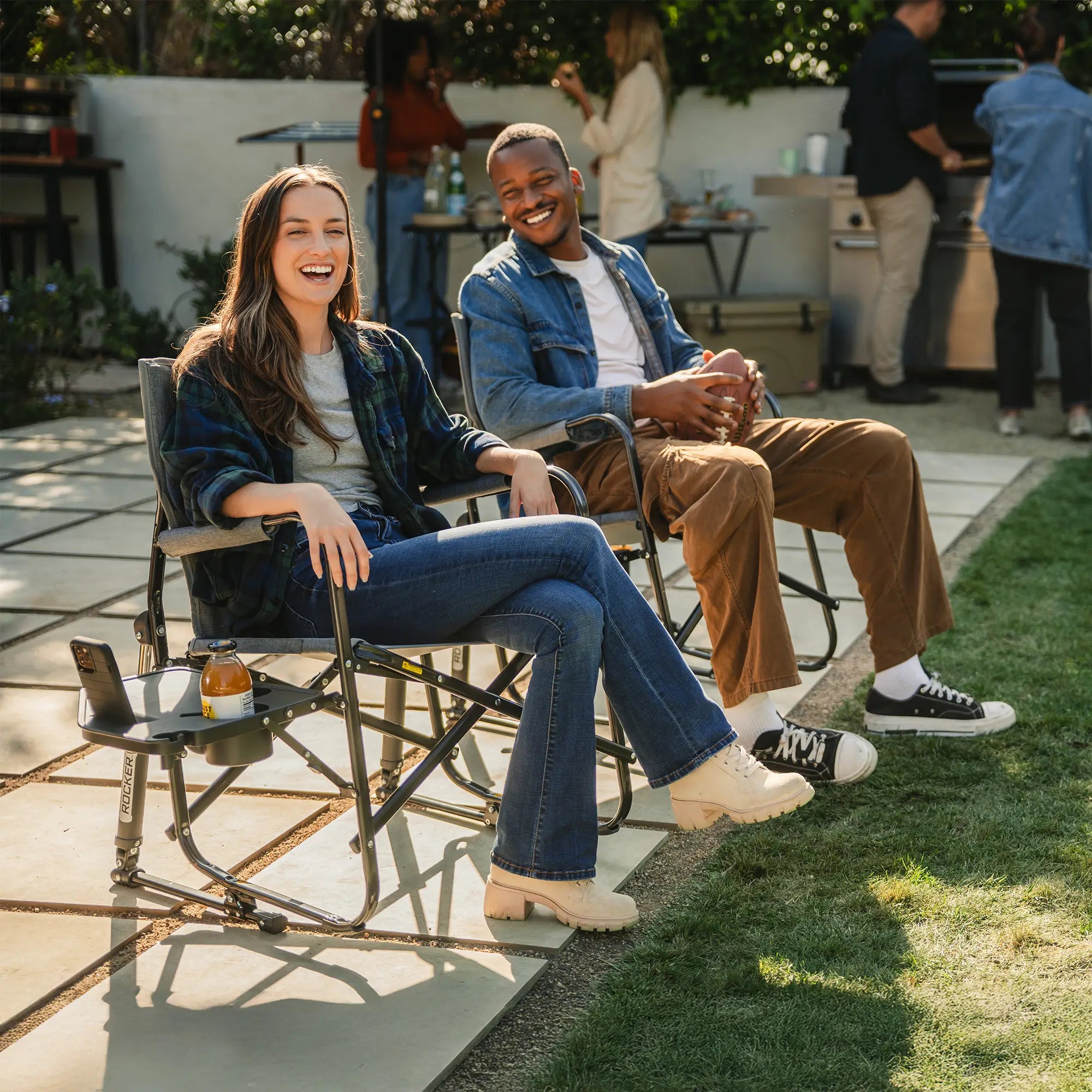 Freestyle Rocker with Side Table | Featured Outdoor Choice | Outlandridge B773 rD