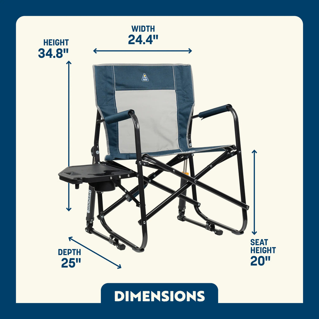 Freestyle Rocker with Side Table | Featured Outdoor Choice | Outlandridge B773 rD