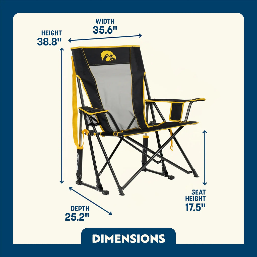 Comfort Pro Rocker - Iowa Hawkeyes | Featured Outdoor Choice | Outlandridge 2E65 K4