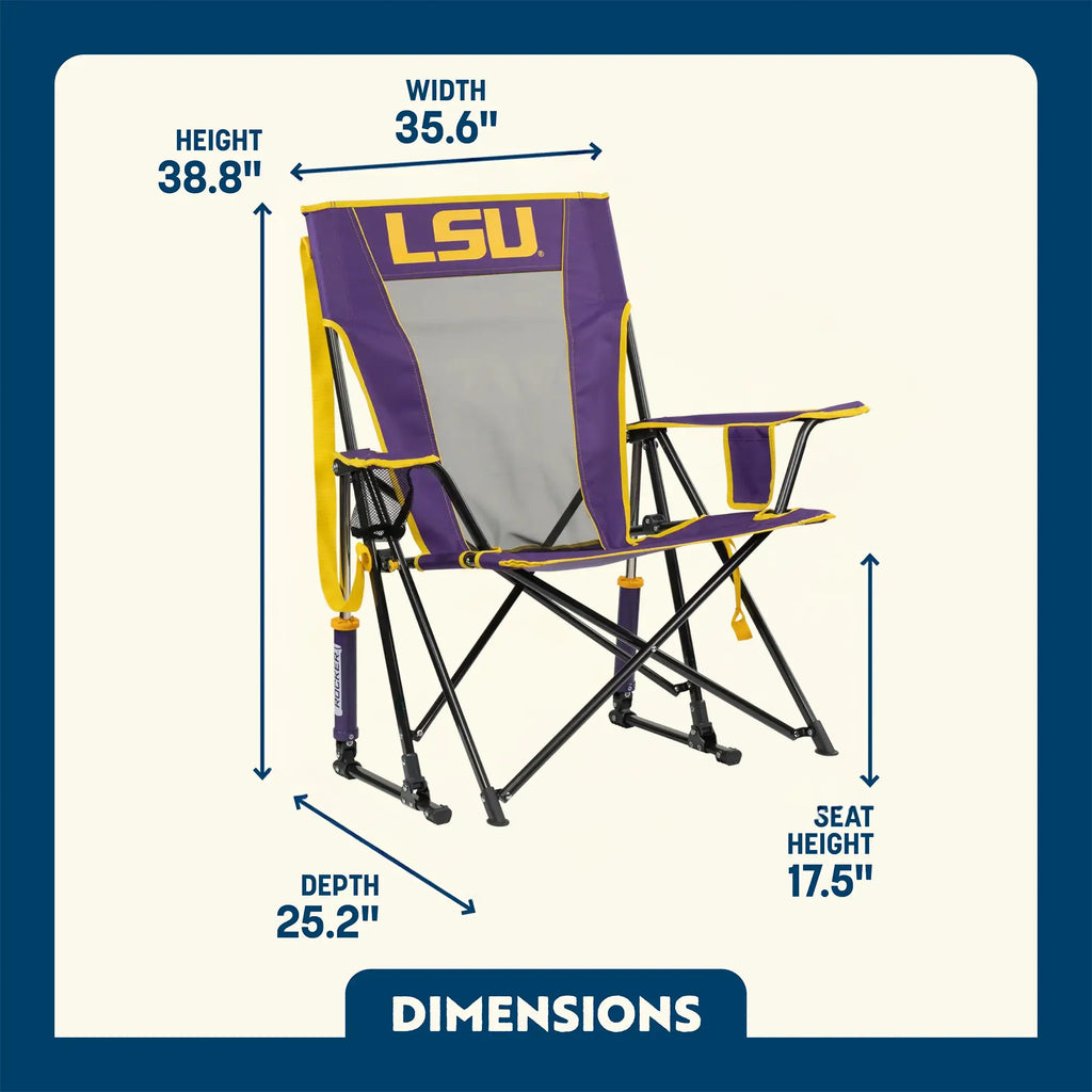 Comfort Pro Rocker - LSU Tigers | Featured Outdoor Choice | Outlandridge B597 68