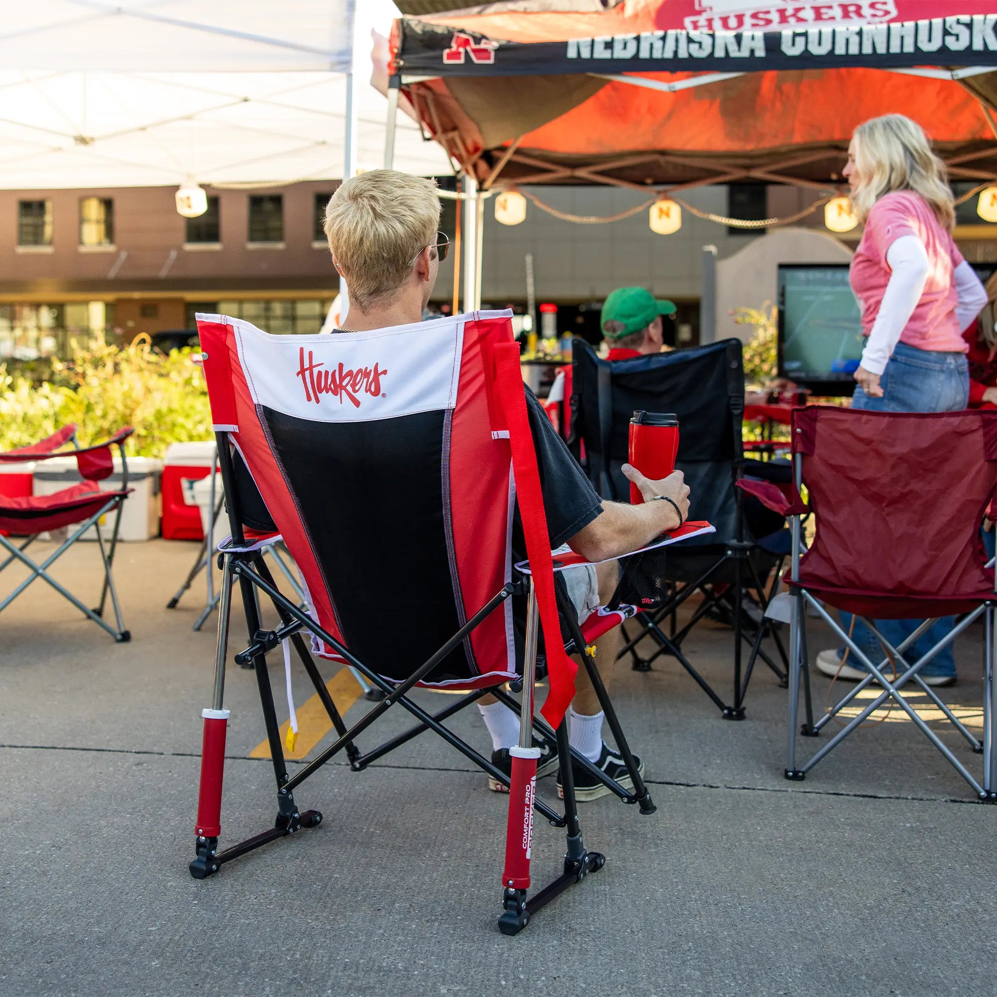 Comfort Pro Rocker - Nebraska Cornhuskers | Featured Outdoor Choice | Outlandridge 1CB7 en