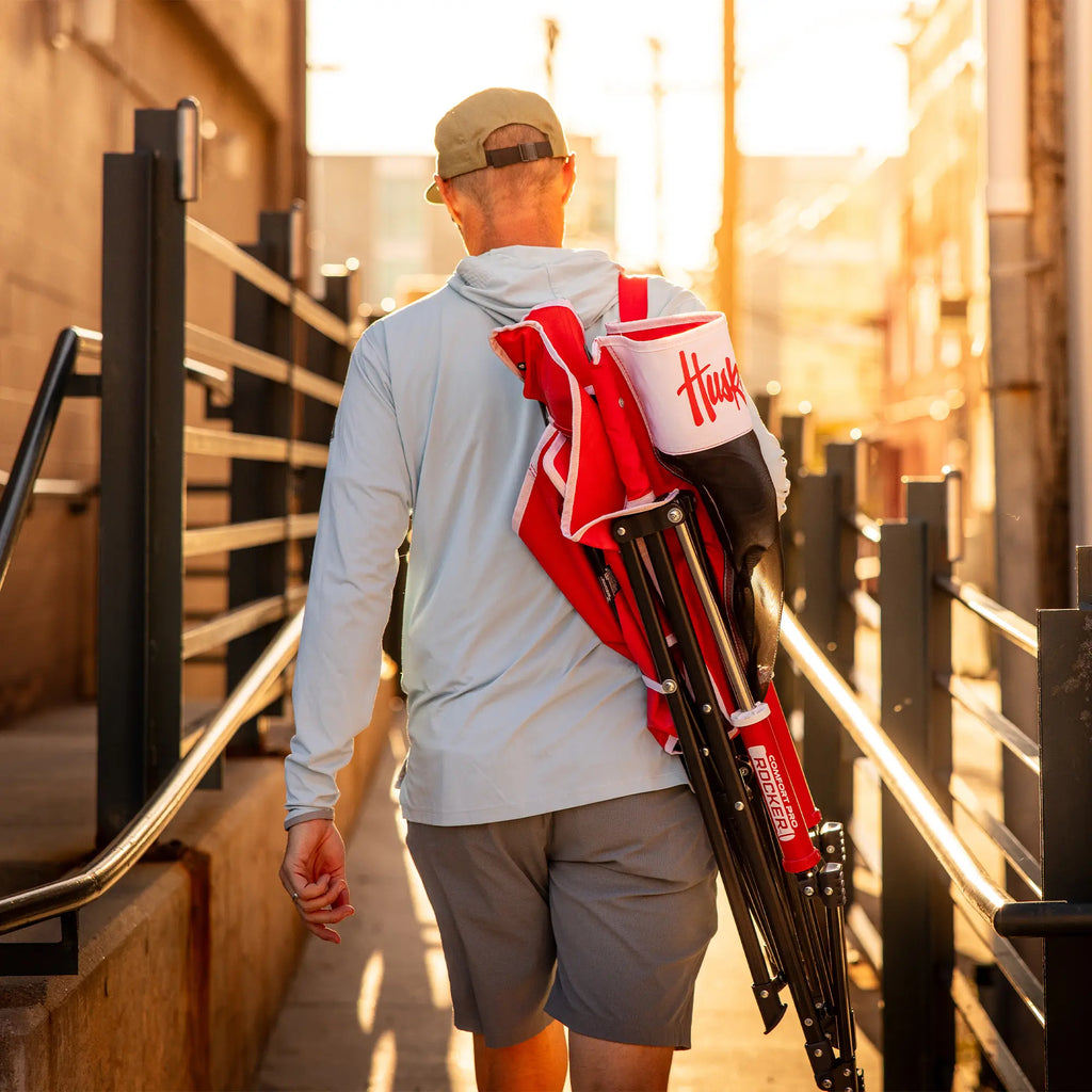 Comfort Pro Rocker - Nebraska Cornhuskers | Featured Outdoor Choice | Outlandridge 1CB7 en