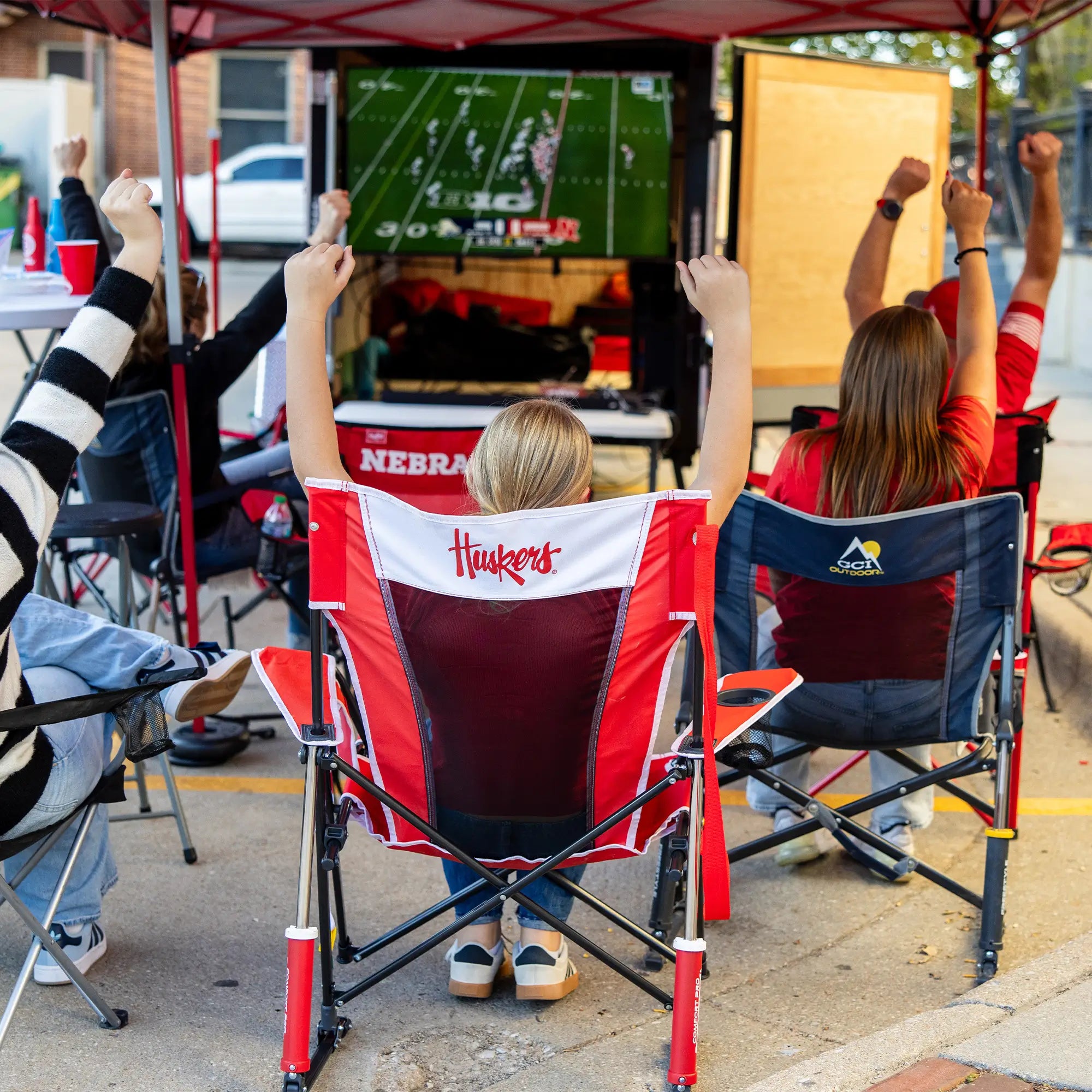 Comfort Pro Rocker - Nebraska Cornhuskers | Featured Outdoor Choice | Outlandridge 1CB7 en