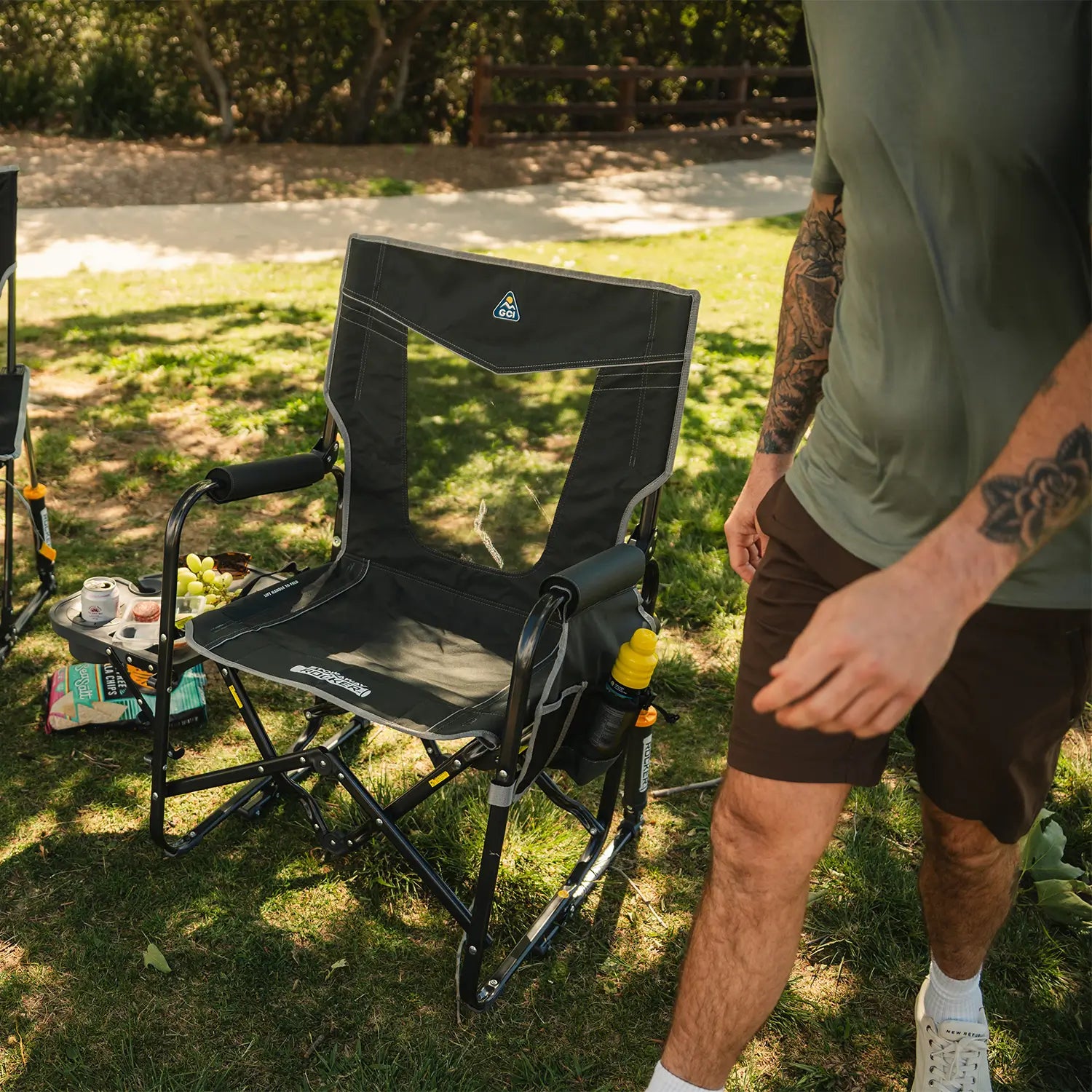 Stowaway Rocker with Side Table | Featured Outdoor Choice | Outlandridge 720F Bc