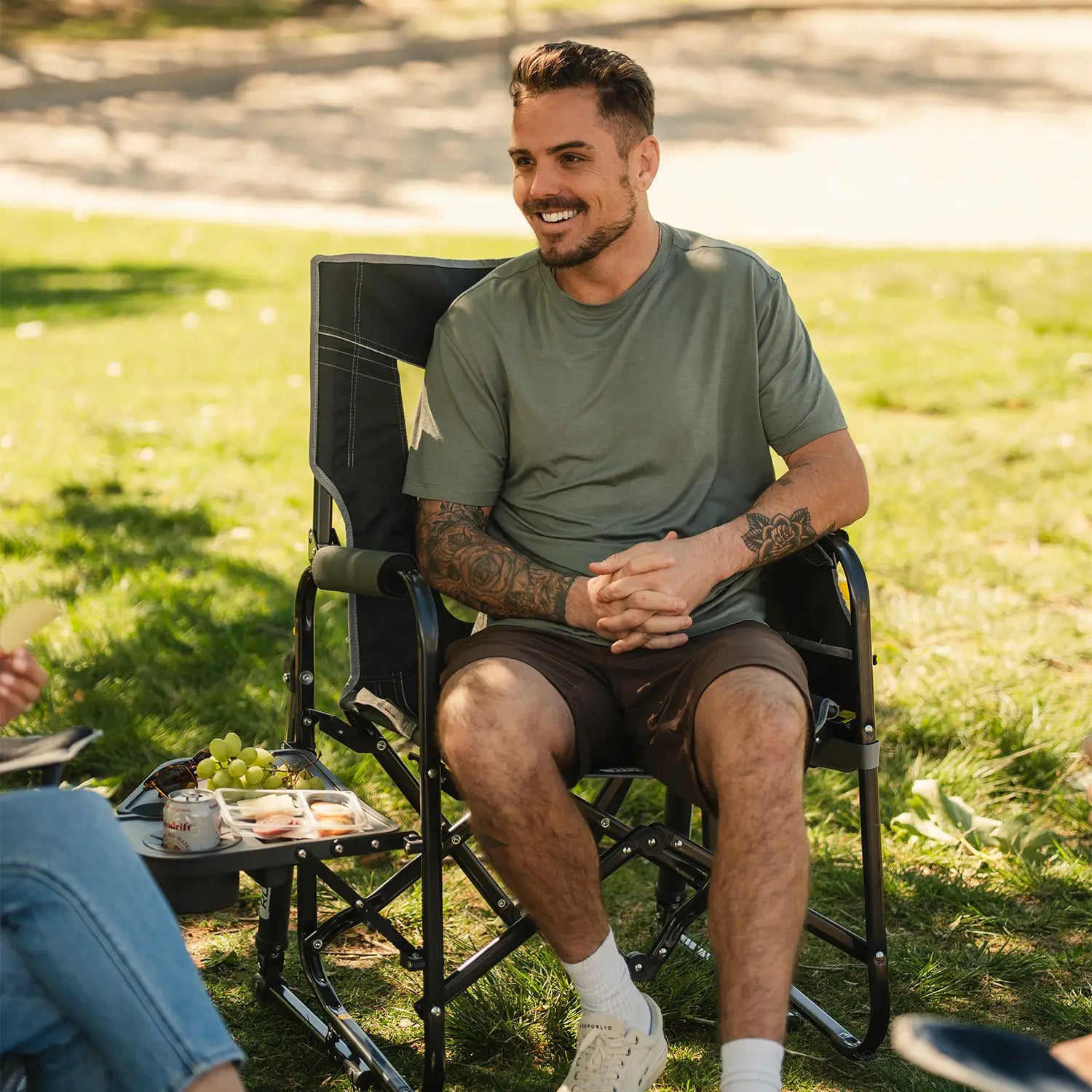 Stowaway Rocker with Side Table | Featured Outdoor Choice | Outlandridge 720F Bc