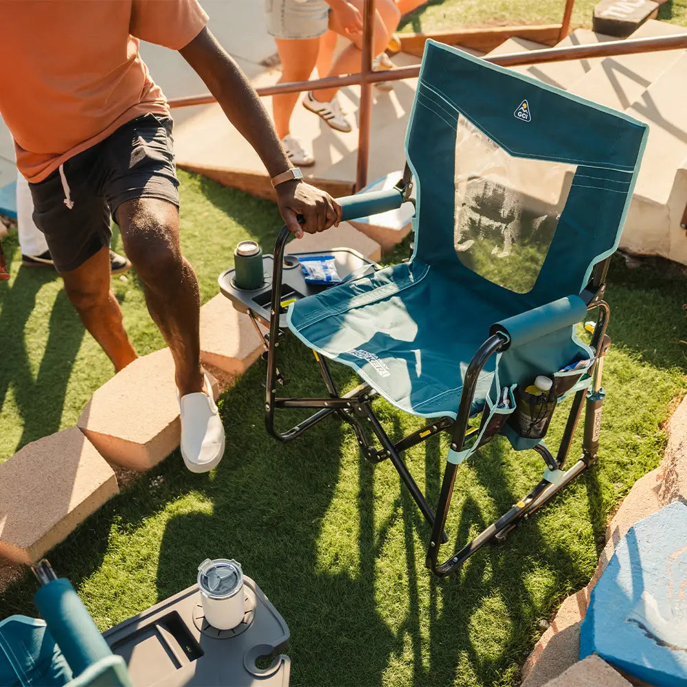 Stowaway Rocker with Side Table | Featured Outdoor Choice | Outlandridge 720F Bc