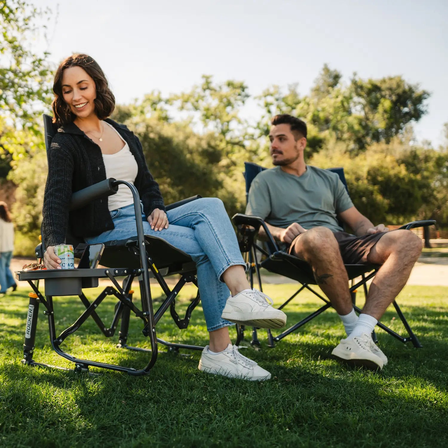 Stowaway Rocker with Side Table | Featured Outdoor Choice | Outlandridge 720F Bc