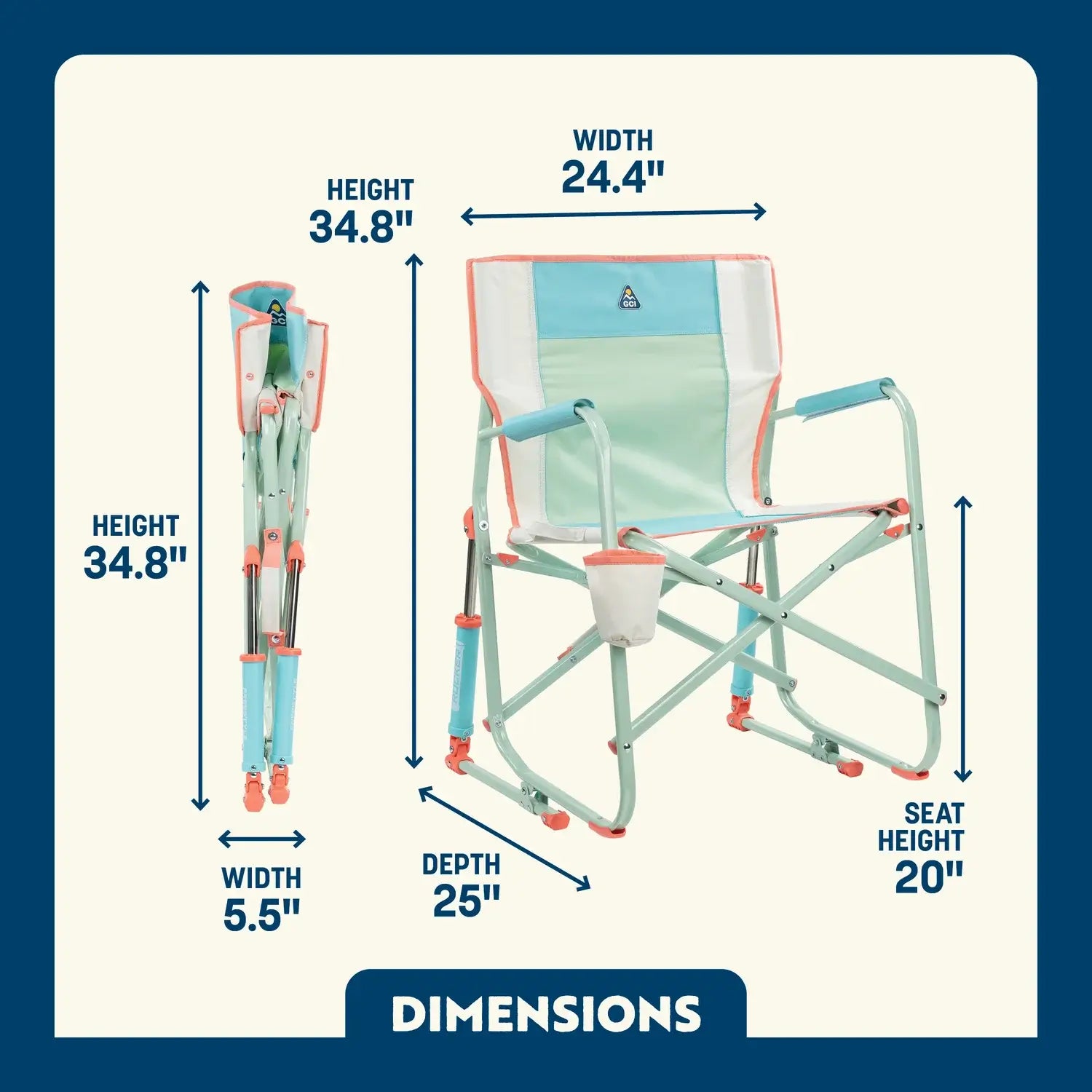 Freestyle Rocker | Featured Outdoor Choice | Outlandridge E863 gy